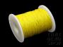 1mm Bright Yellow Waxed Cotton Cord Roll - 100 Yards